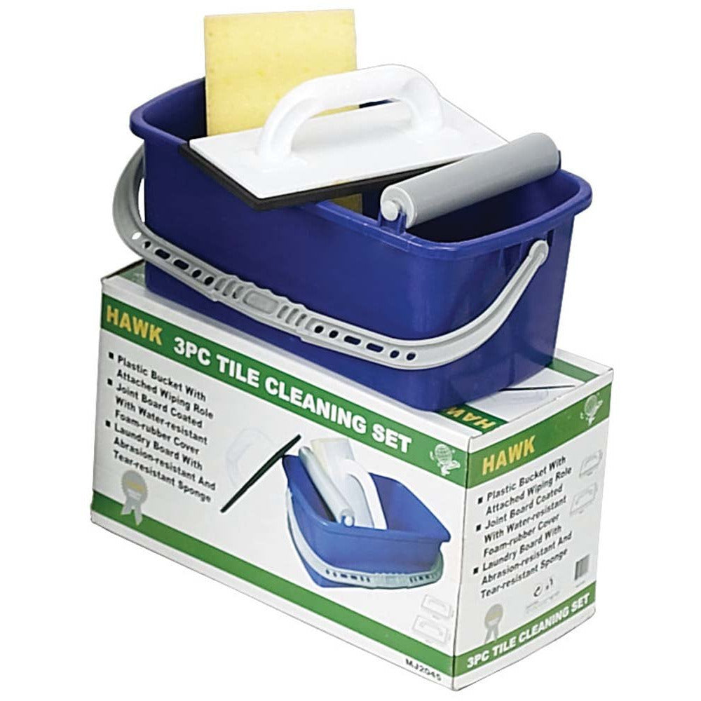 Tile Cleaning Bucket With Handle And Cleaning Accessories - G-02045 - ToolUSA