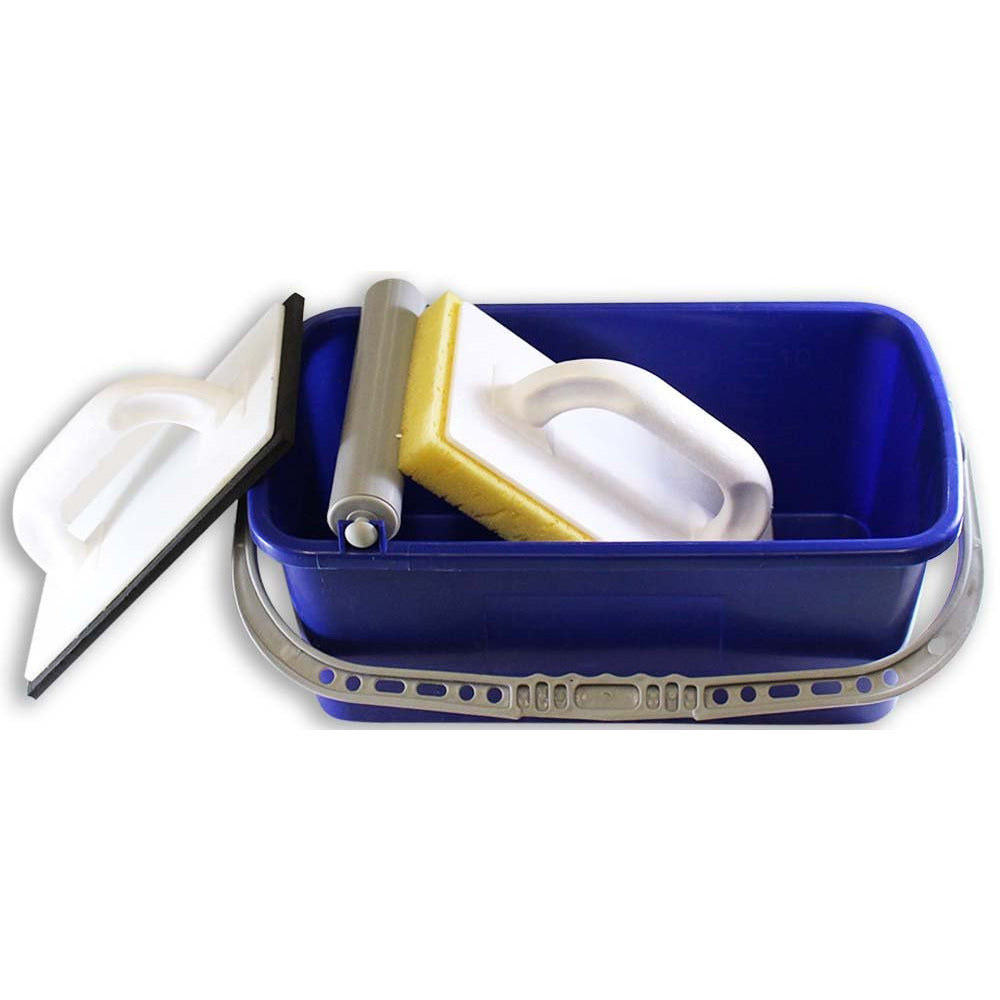 Tile Cleaning Bucket With Handle And Cleaning Accessories - G-02045 ...