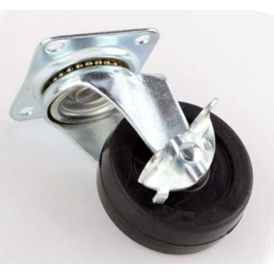 ToolUSA 2.5-Inch Replacement Swivel Caster Wheels with Single Brake - TSC-250SB-YT - ToolUSA