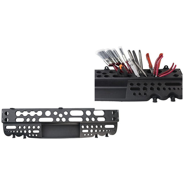 Toolusa 25"x 6.5" Wall Mountable, Plastic Tool Display Rack For Garage Or Work Shop: Mj-03073 - MJ-03073 - ToolUSA