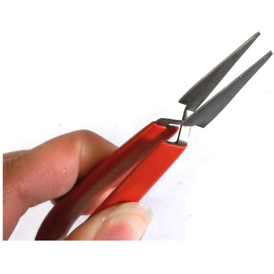 ToolUSA 3-3/4 Inch Cross Lock Tweezers With Vinyl Wrapped Handle: S85-98565 - S85-98565 - ToolUSA