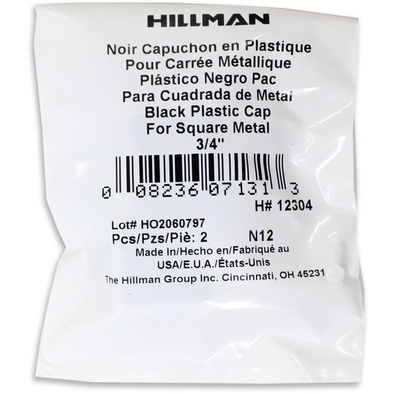 ToolUSA Square Plastic Cap For Metal Legs 3/4 x 3/4": HI-12304 (Pack of: 4) - HI-12304 - ToolUSA