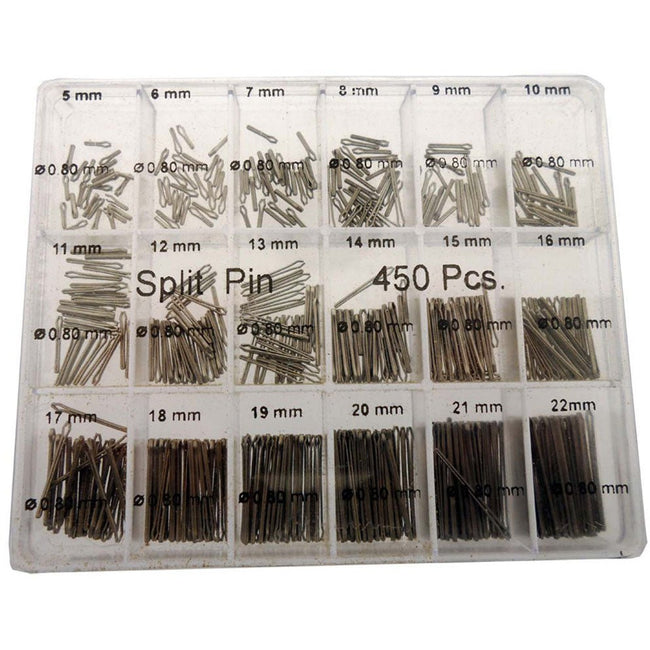 ToolUSA Watch Maker 450pc Split Pin Set - Size : 5mm-22mm: TJ-29395 - TJ-29395 - ToolUSA