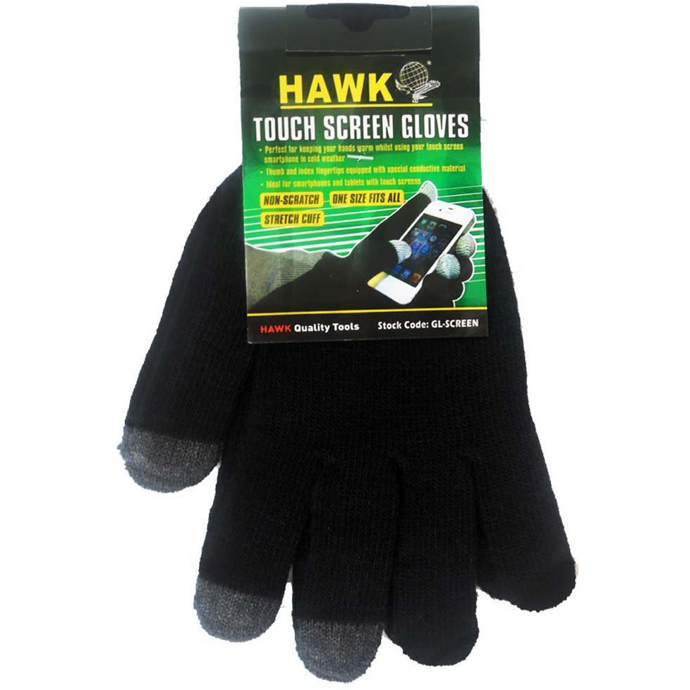 TOUCH SCREEN GLOVES WITH SPECIALLY MADE FINGERTIPS/ ONE SIZE FITS ALL - GL-00548 - ToolUSA