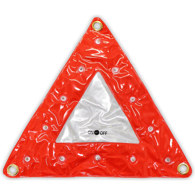 TRAFFIC WARNING TRIANGLE WITH LED LIGHTS - SF-12654 - ToolUSA