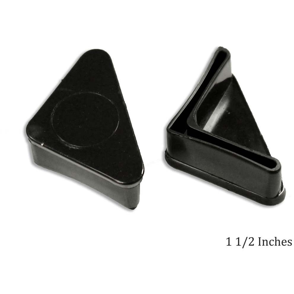 Triangular Plastic Cap For Metal Legs With 90 Degree Angle 1 1/2 X 1 1/2 Inch (Pack of: 4) - HI-44516-Z04 - ToolUSA