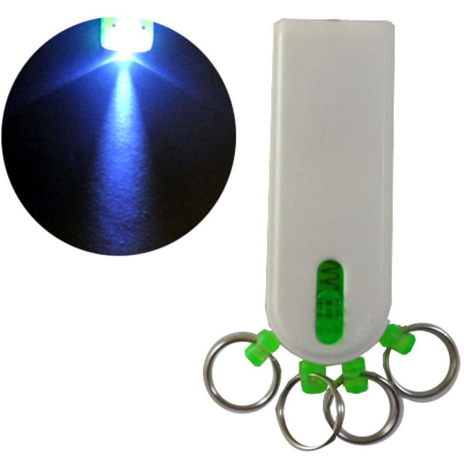 Unique Plastic LED Key Ring - 4 Rings & Quick Release Feature For Rings - TK-14911 - ToolUSA