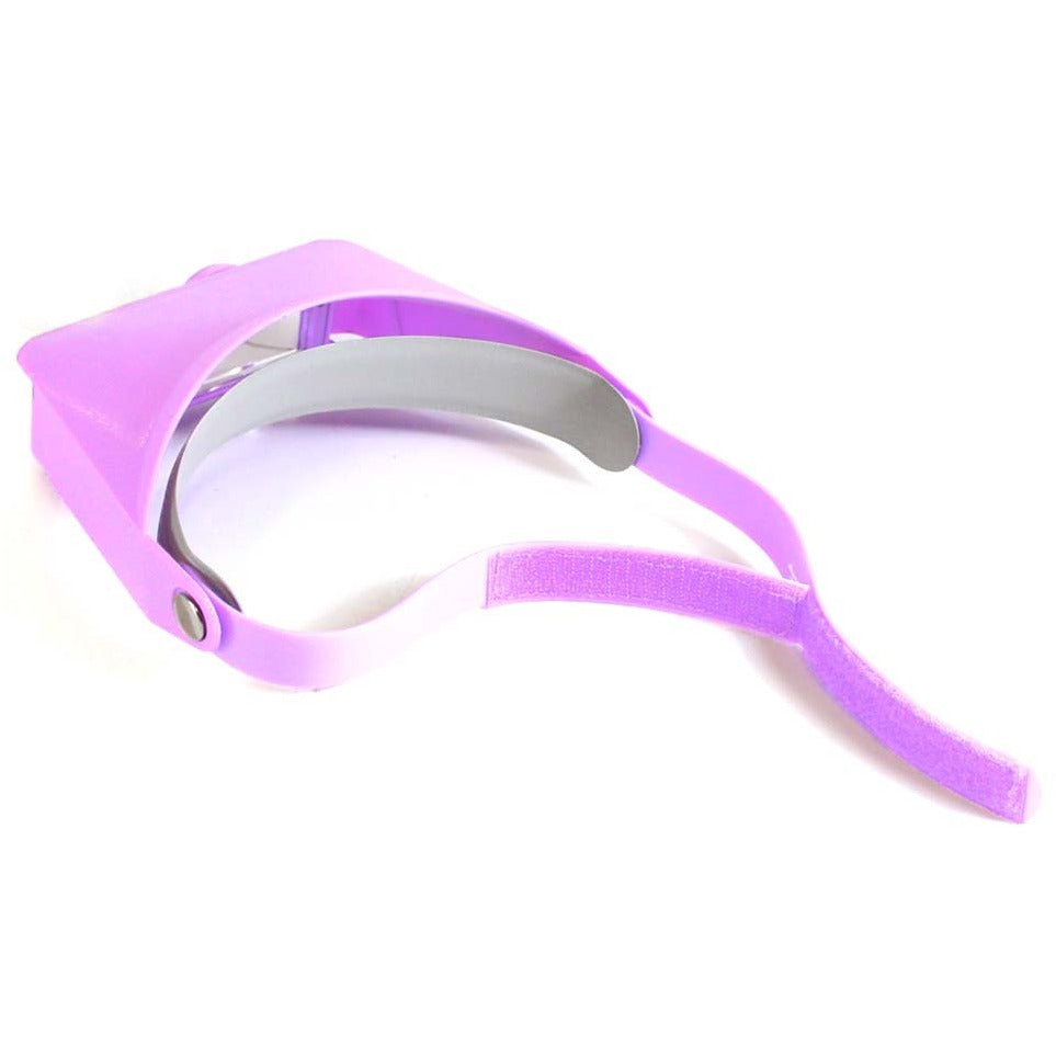 Visor-Type Head Worn Magnifier With 3 Levels Of Power In Pink Color - MG-91213 - ToolUSA