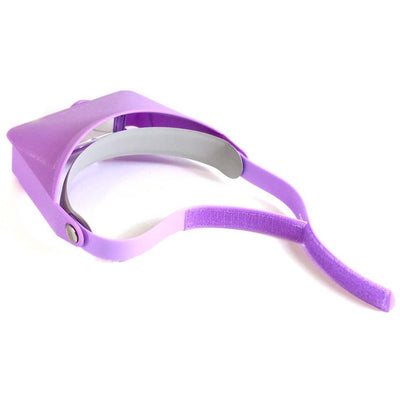 Visor-Type Head Worn Magnifier With 3 Levels Of Power In Violet Color - MG-91211 - ToolUSA