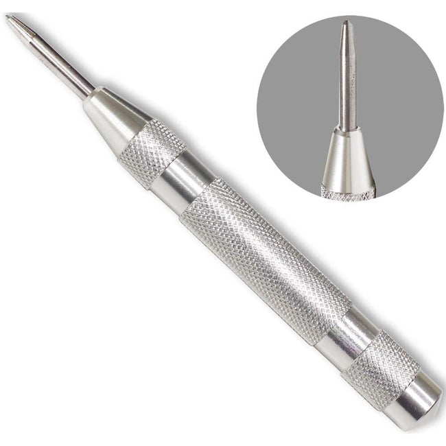WEDGE: 5 Inch Automatic Center Punch With Textured Handle - TZ01-03400 - ToolUSA