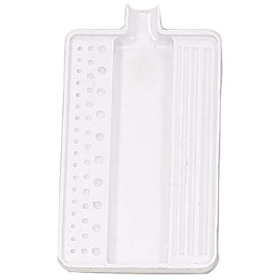 WHITE ABS PLASTIC SORTING TRAY- 7 1/8" x 3 3/4" - ToolUSA