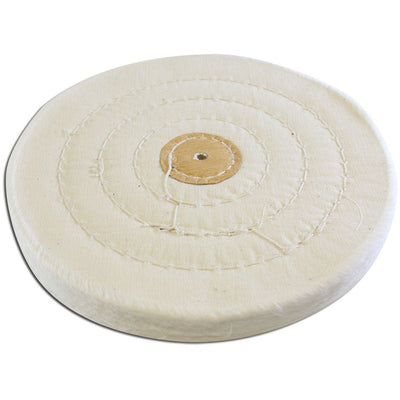 White Cotton Buff - 6" Diameter (Pack of: 2) - TJ01-31260-Z02 - ToolUSA