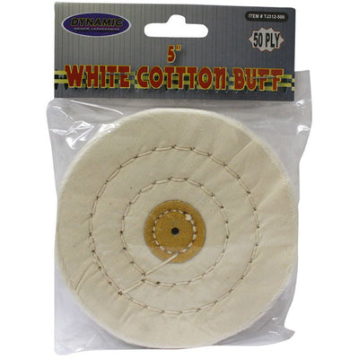 White Cotton Buff (Pack of: 2) - TJ01-31250-Z02 - ToolUSA
