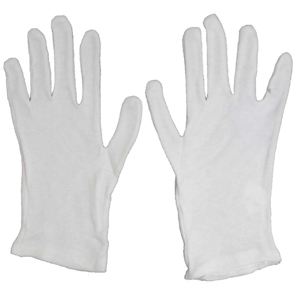 White Cotton Gloves (Pack of: 12) - GLN-01144-Z12 - ToolUSA