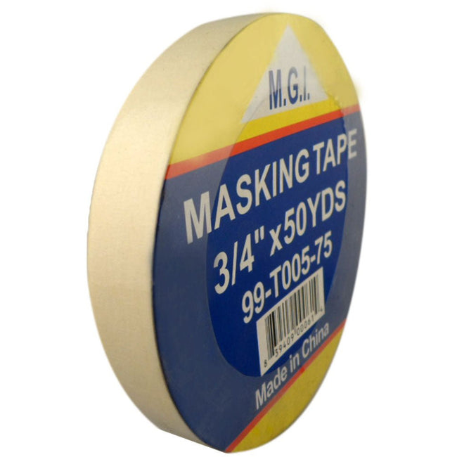 White Masking Tape - 0.75 Inch x 180 Feet - TAP-PR50034W - ToolUSA