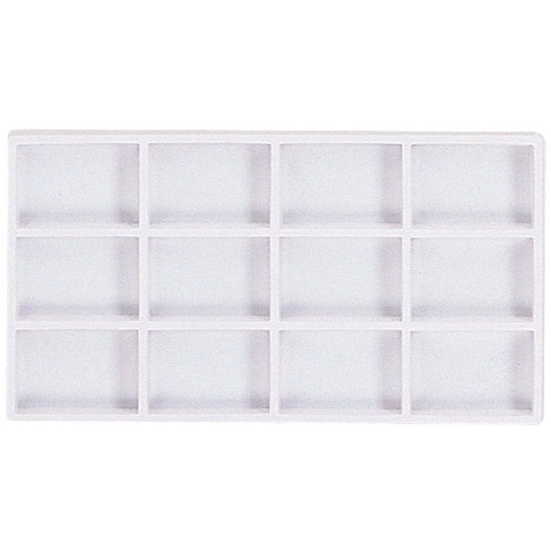 White Plastic Tray Insert - 12 Compartments (Pack of: 2) - TJ05-24120-Z02 - ToolUSA
