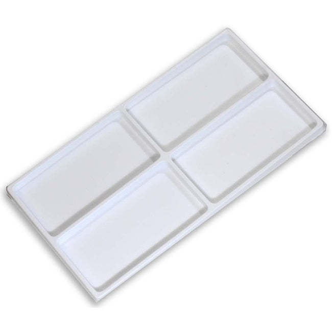White Plastic Tray Insert Divided into 4 Sections - 14x7.5 Inches (Pack of: 2) - TJ-91160-Z02 - ToolUSA