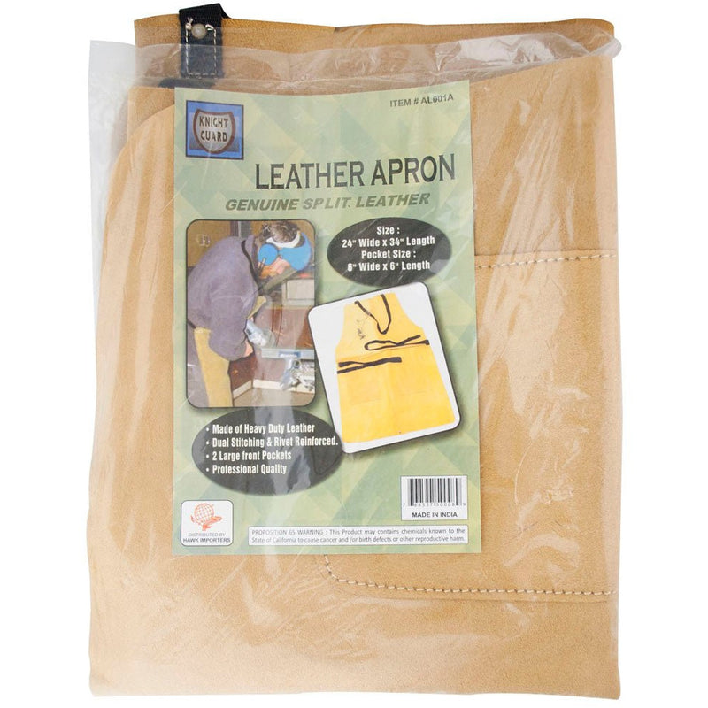 Workman's Bib Style Leather Apron - AP-50008 - ToolUSA