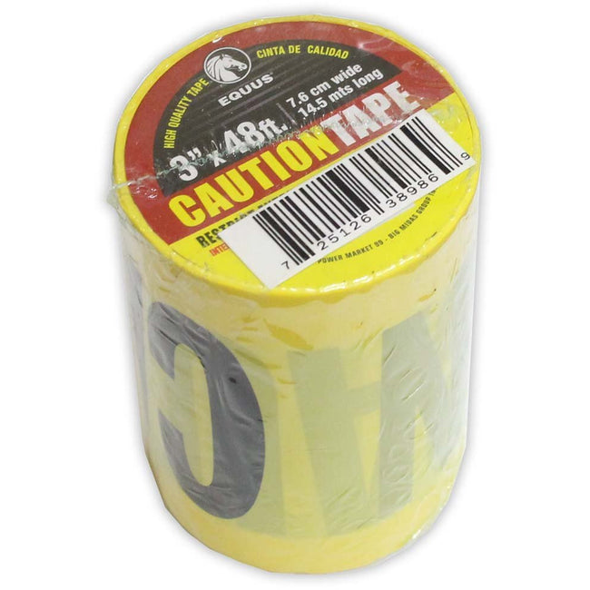 Yellow "Caution" Tape - 3 Inch x 48 Feet - TA-98651 - ToolUSA