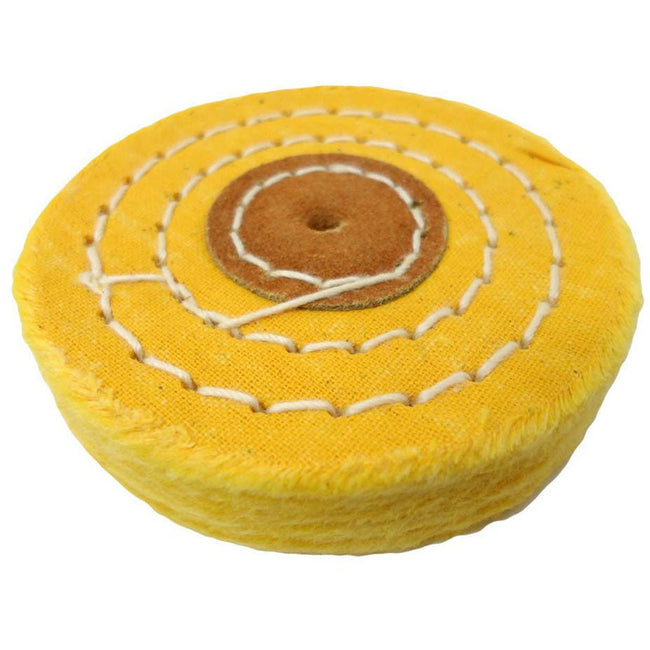 Yellow Cotton Polishing Wheel - ToolUSA