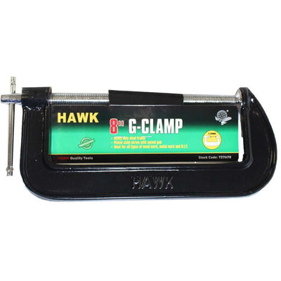 Zinc Plated Heavy Duty G-clamp - 8" - TZ03-07678 - ToolUSA